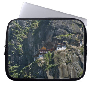 Taktsang Monastery on the cliff, Paro, Bhutan Laptop Sleeve