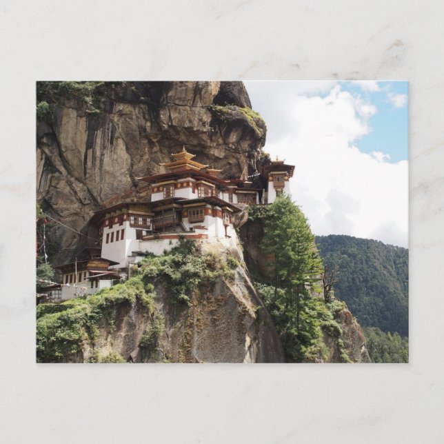 Taktsang Monastery (Tiger's Nest) in Bhutan Postcard (Front)