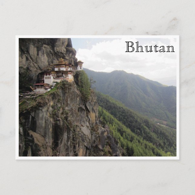 taktsang paro bhutan postcard (Front)