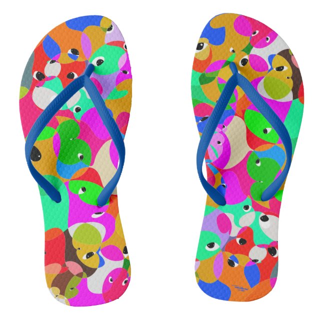 TAKUROMAN「Friends 2」 Thongs (Footbed)