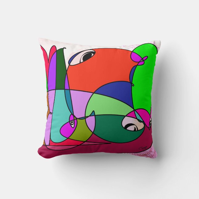 TAKUROMAN「Friends 6」クッション Cushion (Front)