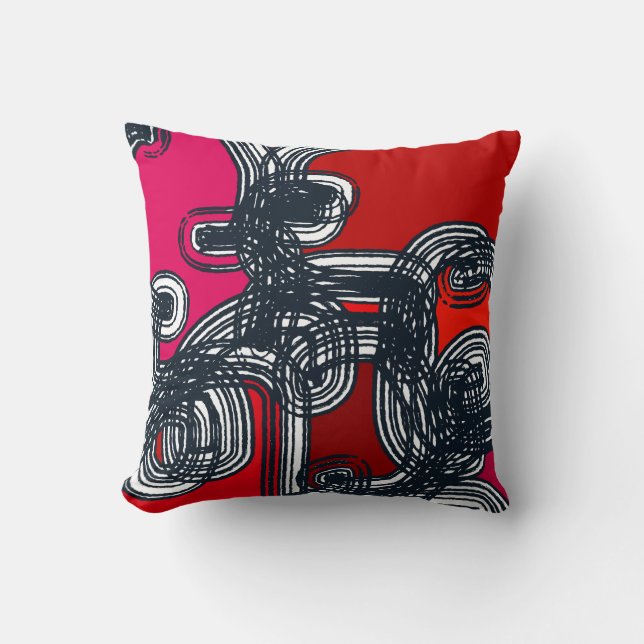 TAKUROMAN「Red」クッション Cushion (Front)