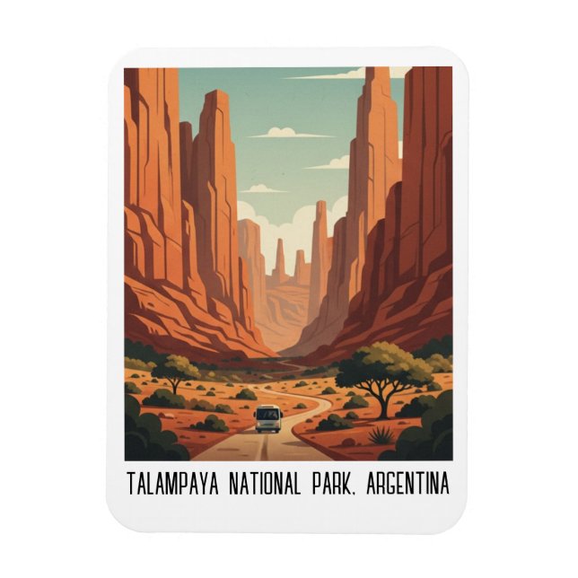 Talampaya National Park Argentina Travel Magnet (Vertical)