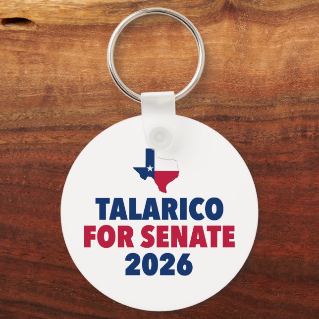 Talarico for Senate 2026 Election Texas Key Ring (Front)