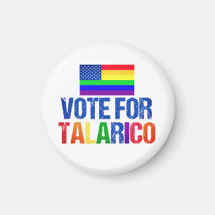 Talarico Rainbow American Flag 2026 Election Magnet