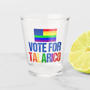 Talarico Rainbow American Flag 2026 Election Shot Glass