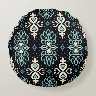 Talavera Azulejos Moroccan Tile Mosaic Round Cushion