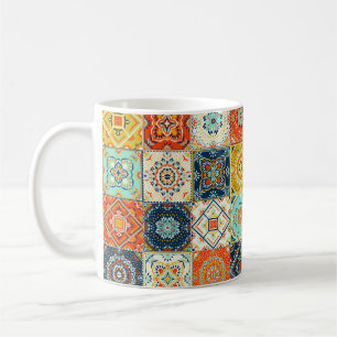 Talavera, Azulejos, Turkish mosaic wallpaper. Coffee Mug