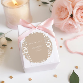  Talavera baby shower  Classic Round Sticker