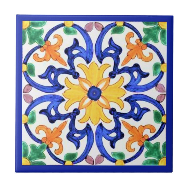 Talavera Ceramic Tile (Front)