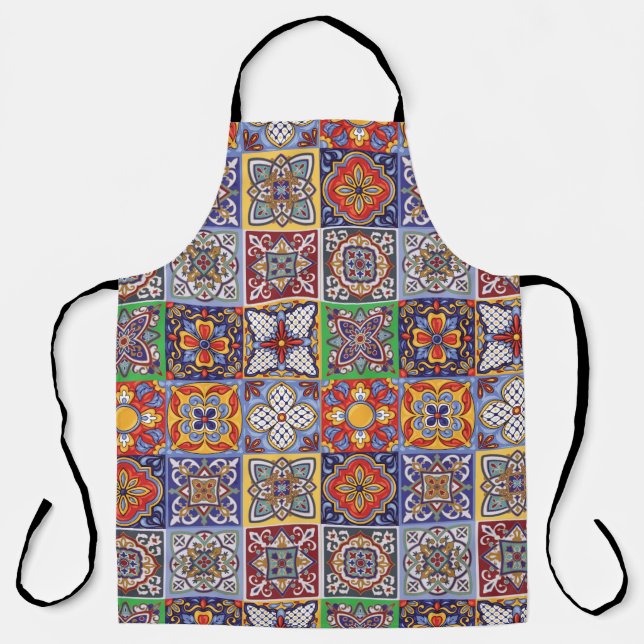 Talavera Design-1 All-Over Print Apron (Front)