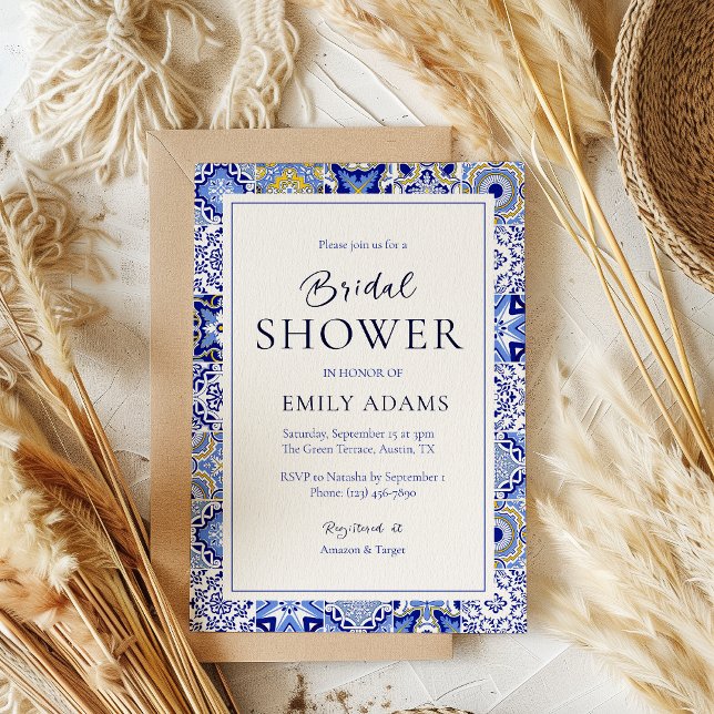 Talavera Fiesta: A Spanish Mexican Bridal Shower Invitation (Creator Uploaded)