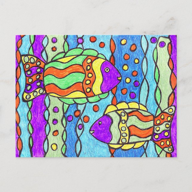 Talavera Fish Postcard (Front)