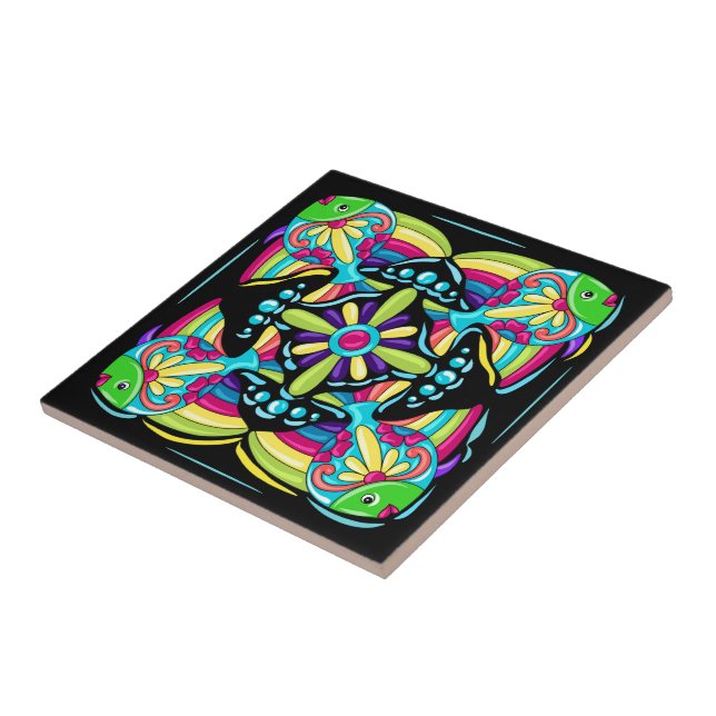 Talavera Fish Tile Design (Side)
