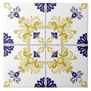 Talavera Floral Mediterranean Tile Pattern