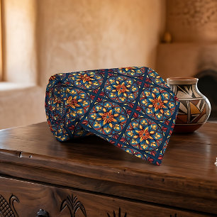 Talavera Mexican Folk Art Men's Tie