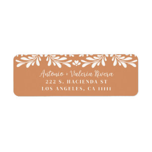 Talavera Mexican Hacienda Tiles Address Labels