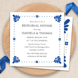 Talavera Mexican Rehearsal Dinner Invitation