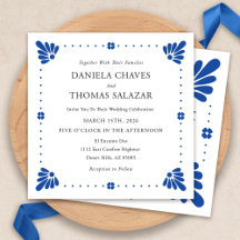 Talavera Mexican Wedding Invitation
