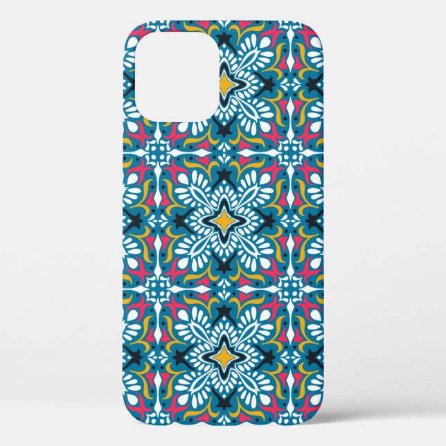 Talavera Mosaic: Multicultural Seamless Wallpaper. Case-Mate iPhone Case (Back)