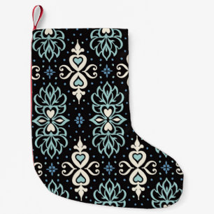 Talavera pattern. Azulejos portugal. Turkish ornam Small Christmas Stocking