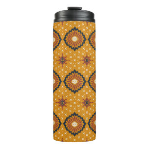 Talavera pattern. Azulejos portugal. Turkish ornam Thermal Tumbler