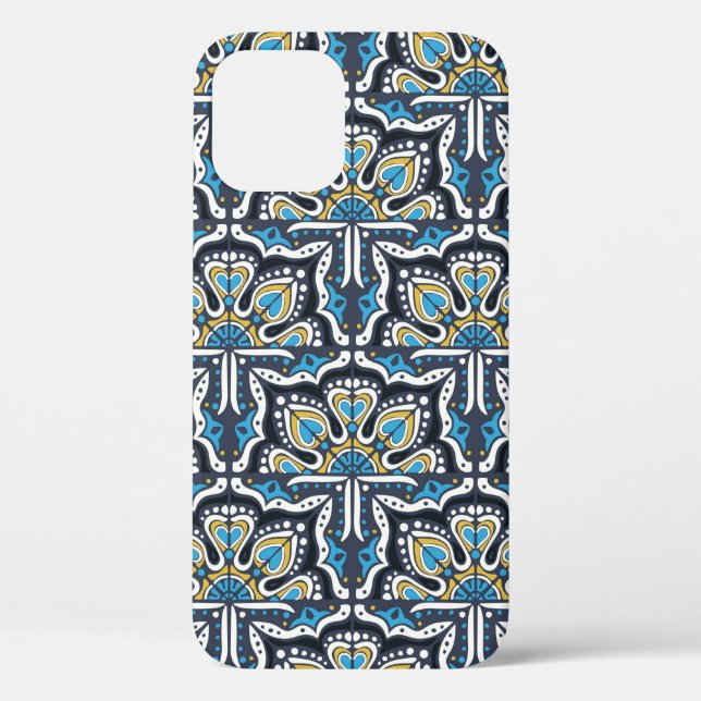 Talavera pattern. Indian patchwork. Azulejos portu Case-Mate iPhone Case (Back)