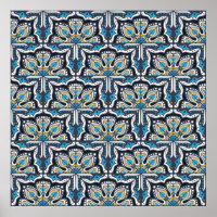 Talavera pattern. Indian patchwork. Azulejos portu
