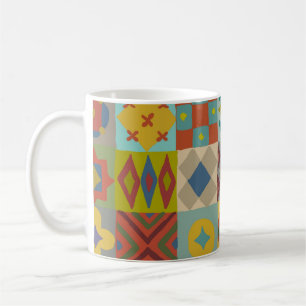 Talavera pattern. Indian patchwork. Turkish orname Coffee Mug