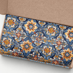 Talavera Spanish Mexican Tiles Tissue Paper