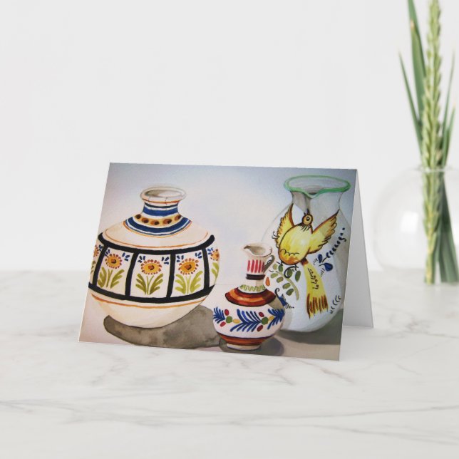 Talavera Spanish Pots Card (Front)