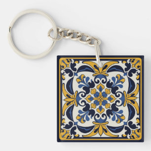 Talavera Square Key Ring