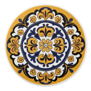 Talavera Style  Ceramic Knob