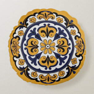 Talavera Style Round Cushion