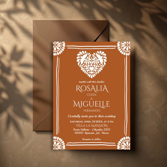 Talavera terracotta Mexican wedding Invitation (Talavera terracotta Mexican wedding Invitation cards with rsvp template instant download)