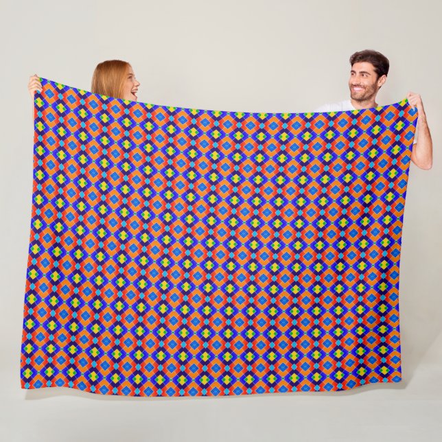 Talavera Tile Fleece Blanket (In Situ)
