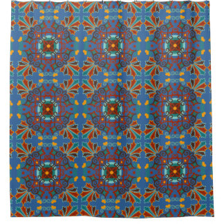 Talavera Tile Shower Curtain