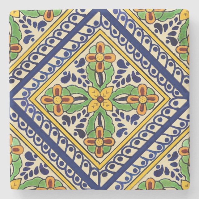 Talavera Tile Stone Coaster (Front)