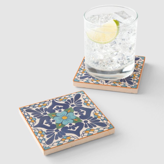 Talavera Tile Stone Coaster (Side)