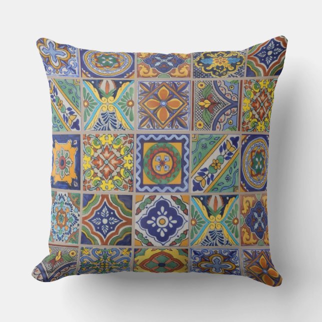 Talavera Tiles Cushion (Front)