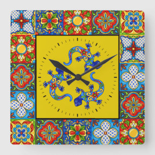 Talavera Tiles IMAGES Clock