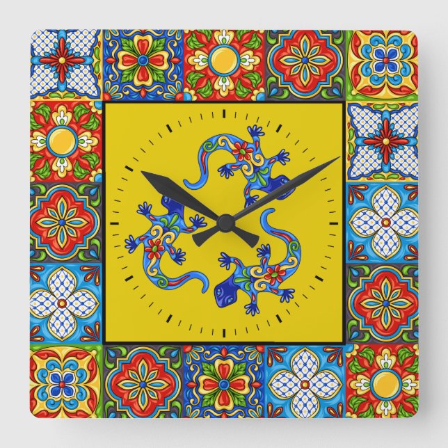 Talavera Tiles IMAGES Clock (Front)