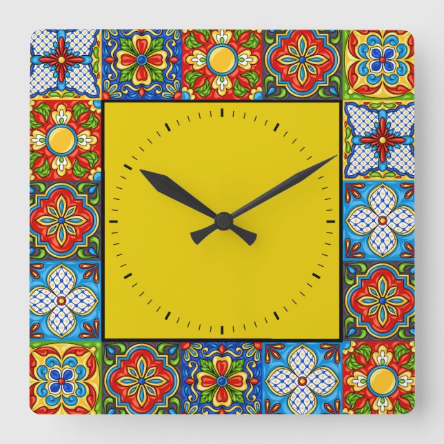 Talavera Tiles IMAGES Clock (Front)