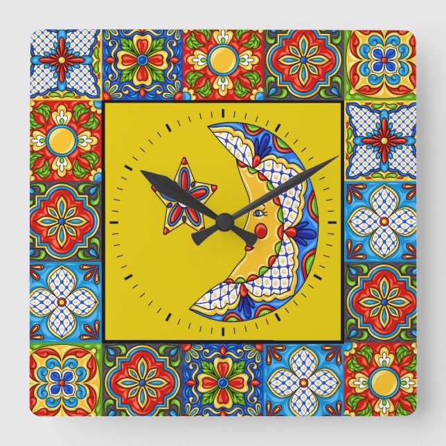 Talavera Tiles IMAGES Clock (Front)
