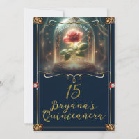Tale as old as Time Enchanted Rose Quinceañera