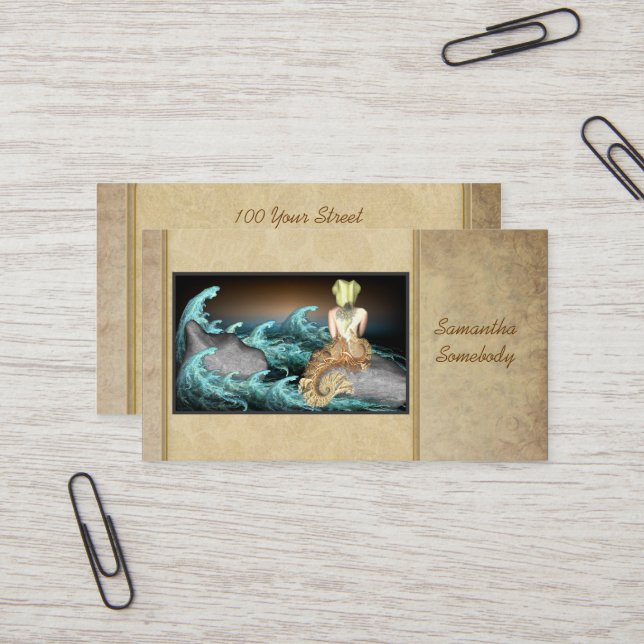 Tale of the Mermaid Art Profile Cards (Front/Back In Situ)