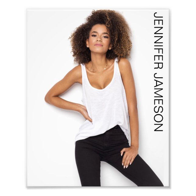 Talent Audition Headshot | Full Bleed Portrait Photo Print (Front)