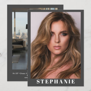 Talent Essentials Flip Card   Custom Comp Cards