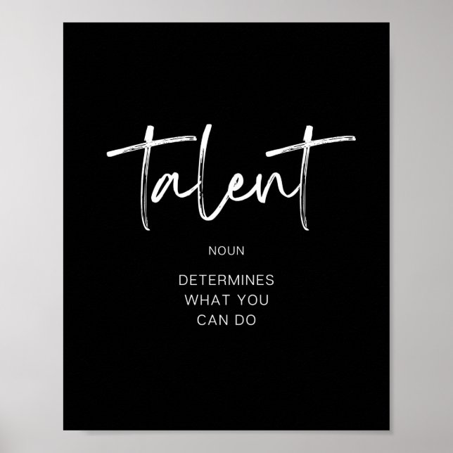 Talent Poster (Front)