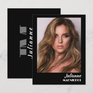 Talent Promo Postcard   Custom Photo and Logo